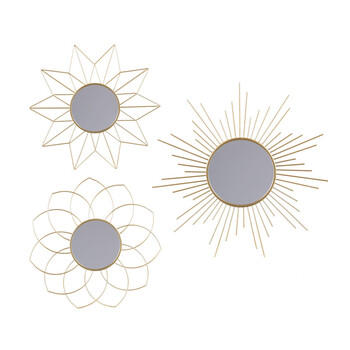 Σετ Μεταλλικοί Καθρέφτες 3 τμχ. 25 cm Urban Living 54811