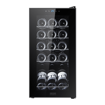 CECOTEC  Συντηρητής Κρασιών Bolero GrandSommelier 1550 με Συμπιεστή, Χωρητικότητα 15 Φιαλών, Ρυθμιζόμενη Θερμοκρασία 5-18ºC και Οθόνη Αφής  CEC-00120