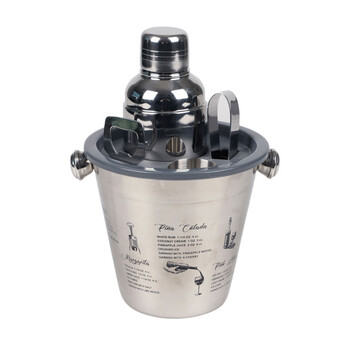 Παγοδοχείο με Αξεσουάρ για Κοκτέιλ 22x17x15cm Urban Living 30940