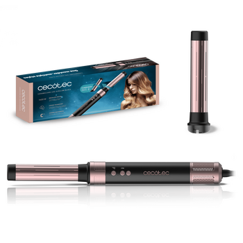 Airwrap Ψαλίδι Μαλλιών με Τεχνολογία Coanda Bamba CeramicCare 2in1 AirGlam - Μαύρο  CEC-00244 Cecotec