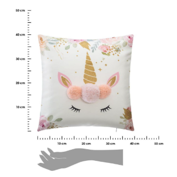 Atmosphera  Λευκό Διακοσμητικό Μαξιλάρι για Παιδιά Μονόκερος  158653