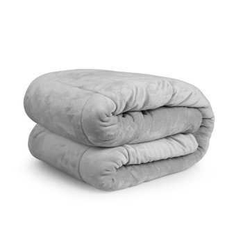 Πολυτελής Κουβέρτα Διπλής Όψης Sherpa  240 x 200 cm Ανοιχτό Γκρι 8720604888348 SleepMed