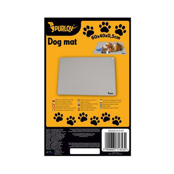 Μπολ Φαγητού για Σκύλο Γκρι από Σιλικόνη 40cm Purlov 24295 PURLOV