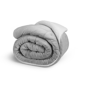 Πολυτελής Κουβέρτα Διπλής Όψης Sherpa  240 x 200 cm Ανοιχτό Γκρι 8720604888348 SleepMed