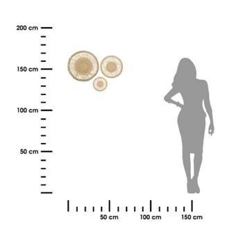 Atmosphera  Πλήρες Σετ Διακοσμητικών Τοίχου από Λυγαριά Nyla  179488