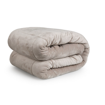 Πολυτελής Κουβέρτα Διπλής Όψης Sherpa  200 x 200 cm Taupe 8720604888287 SleepMed