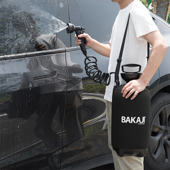 BAKAJI  Εξωτερικό Πολυλειτουργικό Ντους 12L Φορητό με Ιμάντα Ποτίσματος και Ποτιστήρι 02842023