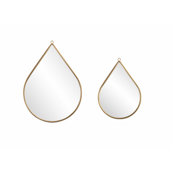 Καθρέφτες "Drop Anna"  - Σετ 2 τεμαχίων Χρυσό 8719743326514 Lifa-Living
