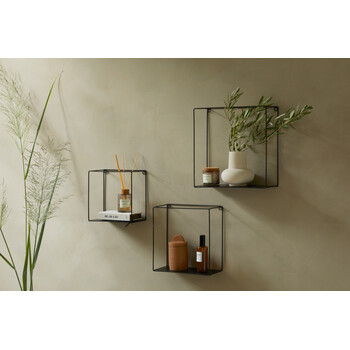 Ράφια Τοίχου Gerona Σετ 3 Τεμαχίων 22 x 12 x 22 cm, 27 x 12 x 27 cm, 32 x 12 x 32 cm 8719743323988  Lifa-Living