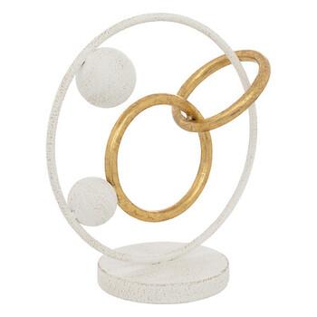 Διακοσμητικό Μεταλλικό ROB 30 cm - Λευκό 206225 Atmosphera