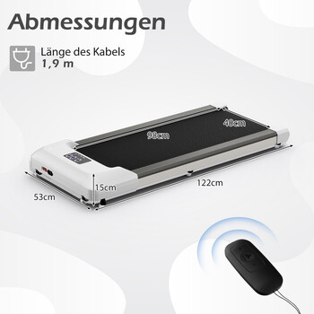 Costway  Ηλεκτρικός Διάδρομος με Κλίση και LED Οθόνη για Ασφαλή Άσκηση στο Σπίτι SP38076DE-GR