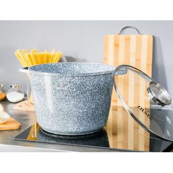 Κατσαρόλα με Κεραμική και Μαρμάρινη Επίστρωση με Καπάκι– 10.2L 32cm  ZL-9013 ZILNER