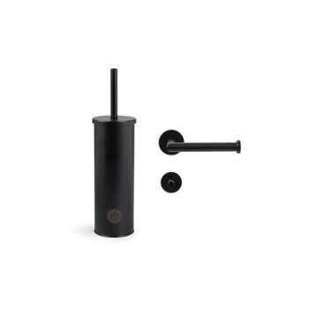 Πολυτελές Σετ Μπάνιου 3 τεμαχίων - Ματ Μαύρο 8720604882841  Lifa-Bathing