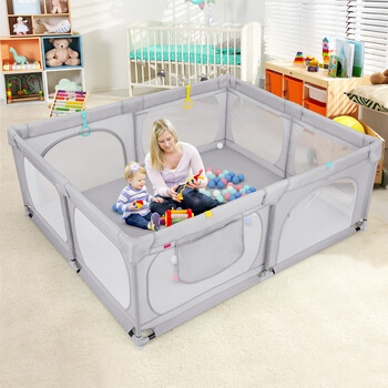 Costway  Μεγάλο Παιδικό Πάρκο Δραστηριοτήτων με 50 Μπάλες Ωκεανού και Αποθηκευτική Τσάντα UY10087GR