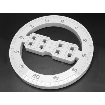 Ψηφιακό LED Ρολόι-Ξυπνητήρι με Θερμόμετρο και Ρυθμιζόμενο Φωτισμό 2  x 33 cm Λευκό 5907451370650 Verk Group