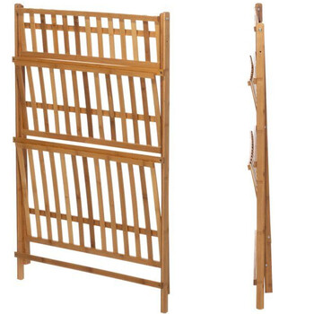 BAKAJI  Πτυσσόμενη ραφιέρα από μπαμπού με 3 επίπεδα για φυτά 70x40x97 εκ.  02840789