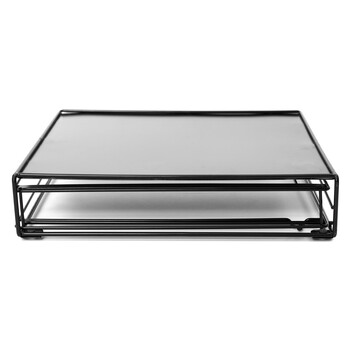 Μεταλλικό Συρτάρι - Διοργανωτής για Κάψουλες Nespresso 7,5 x 21 x 31 cm Μαύρο KA5958 Cook Concept