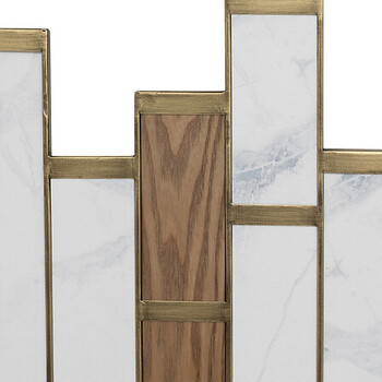 Διακοσμητικό Τοίχου 96 x 1,5 x 74,5 cm με Εφέ Μαρμάρου & Ξύλου 205701 Atmosphera