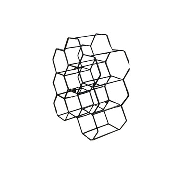 Μεταλλική Κάβα Κρασιών 9 θέσεων 29,5 x 35,8 x 20 cm KA3041 Home Deco Factory