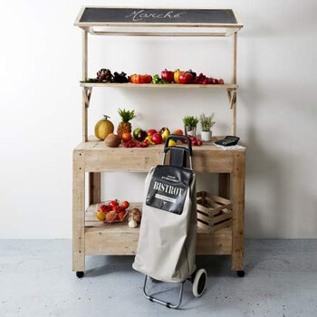 Καρότσι Αγορών Bistro 50L 35,5 x 94,5 x 32,5 cm Μαύρο SH1520-Black Entre Temps