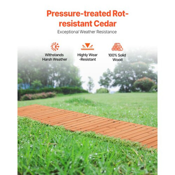 VEVOR Ξύλινο Μονοπάτι Κήπου 12 ft x 22 in ZXMZHYXD1442M8XC8V0