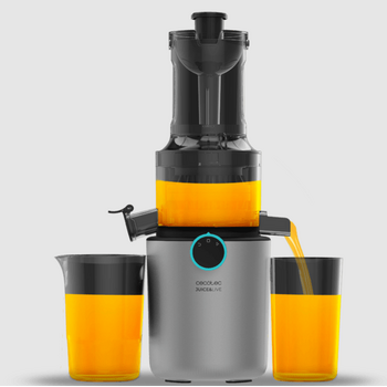 Αποχυμωτής Αργής Συμπίεσης Juice&Live 1500 Slim 200W με Στόμιο 82mm & Αντίστροφη Λειτουργία Ασημί CEC-101572 Cecotec