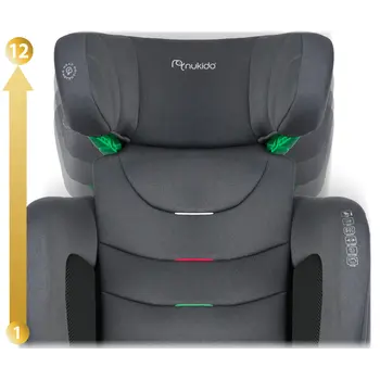 Παιδικό Κάθισμα Αυτοκινήτου με Isofix Γκρι 15-36kg 710011 Nukido