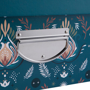 Σετ 6  Κουτιών με Μεταλλικές Γωνίες Box'n Peace 48 x 33,5 x 16 cm Πετρόλ 205570 5Five Simply Smart