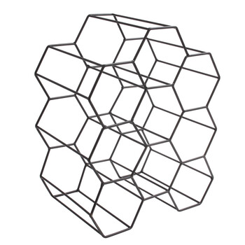 Μεταλλική Κάβα Κρασιών 9 θέσεων 29,5 x 35,8 x 20 cm KA3041 Home Deco Factory