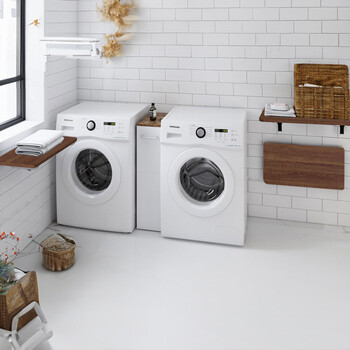 Shally Dogan  Πτυσσόμενο ράφι τοίχου καρυδιάς εξοικονόμησης χώρου 80x60cm  02841612