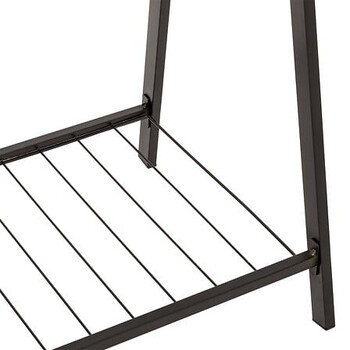 Διπλή Μεταλλική Κρεμάστρα Ρούχων 98 x 43,5 x 145 cm Μαύρο 205530 5Five Simply Smart