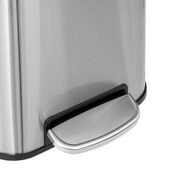 Τετράγωνος Κάδος Απορριμμάτων με Πεντάλ Delta 30L 35 x 29 x 63 cm Inox 206702 5Five Simply Smart