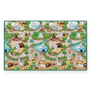 Χαλάκι Δραστηριοτήτων 200 x 120 x 0,3-0,5 cm με Μαρκαδόρους Ζωολογικός Κήπος 734300 Ricokids