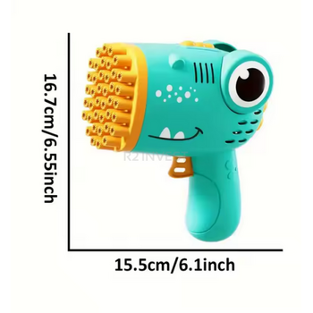 Αυτόματο Πιστόλι Σαπουνόφουσκες Δεινόσαυρος – 40 Θέσεων 16,7 x 15,5 cm Ροζ 5908222241445 SPM