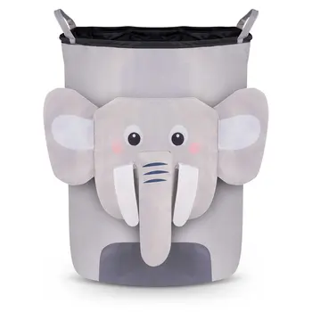 Παιδικό Καλάθι Αποθήκευσης 34 x 54cm Γκρι Ελεφαντάκι 740228 Nukido