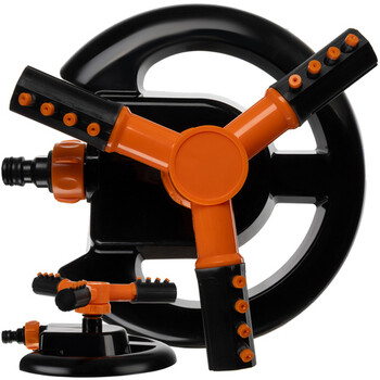 Ποτιστικό Κήπου 360° Περιστρεφόμενο με 3 Ρυθμιζόμενους ΒραχίονεςΜαύρο / Πορτοκαλί 25427 Gardlov