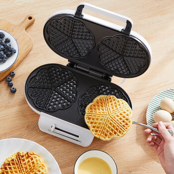Monzana Βαφλιέρα Λευκή Διπλή Waffle Iron 1200W 107273