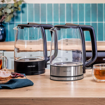 Βραστήρας Νερού 1,7L με Γυάλινο Μποροπυριτικό Σώμα 2200W Inox CEC-00170 Cecotec