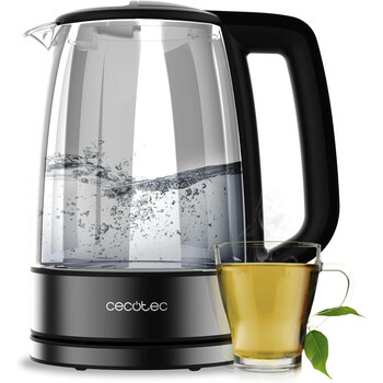 Βραστήρας Νερού 1,7L με Γυάλινο Μποροπυριτικό Σώμα 2200W Inox CEC-00170 Cecotec