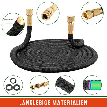 Gardebruk Εύκαμπτος Μαύρος Λάστιχος Κήπου 15μ 109318