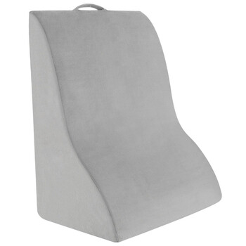 Costway Μαξιλάρι Ανάγνωσης για Κρεβάτι & Καναπέ με Πλενόμενο Κάλυμμα για Ανύψωση Ποδιών Γκρι HU10594HS