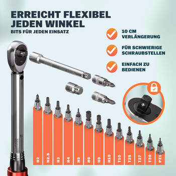 Monzana Σετ 18 εργαλείων ροπής για ποδήλατα/μοτοσικλέτες 109715