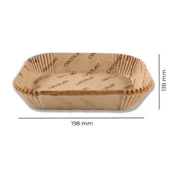 Σετ Αντικολλητικά Χαρτιά Ψησίματος για Air Fryer 4,5L 24 x 18 x 4,5 cm 150 τμχ CEC-101750 Cecotec