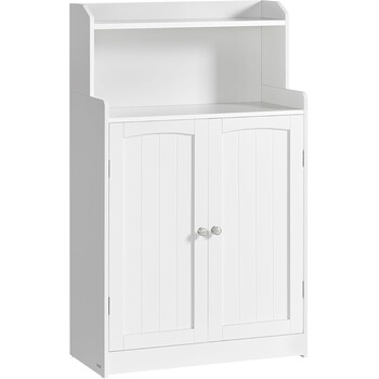 VASAGLE Ντουλάπι Μπάνιου 60x30x110cm με Ρυθμιζόμενα Ράφια και Ασφαλή Στήριξη BBC770W01