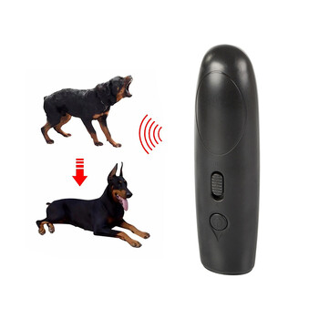 Υπερηχητική Συσκευή Εκπαίδευσης & Αποτροπή Γαβγίσματος με Φακό 9V Μαύρο 5907451340011 Verk Group