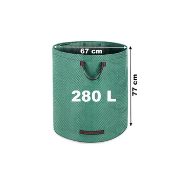 Σετ 2 Σακούλες Απορριμμάτων Ανθεκτικές & Αναδιπλούμενες 67x 77cm 280lt Πράσινο 106771 Gardebruk