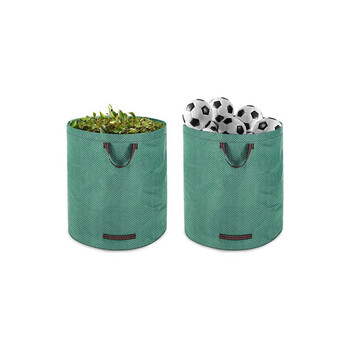 Σετ 2 Σακούλες Απορριμμάτων Ανθεκτικές & Αναδιπλούμενες 67x 77cm 280lt Πράσινο 106771 Gardebruk