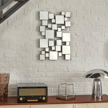 Atmosphera Διακοσμητικό Τοίχου με Γυαλί για Εσωτερικό Χώρο 38 x 2 x 60 cm 210428