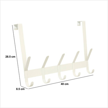 5FIVE Simply smart Επιτοίχια Κρεμάστρα "Patère Liny" 40cm με 10 Άγκιστρα 209383