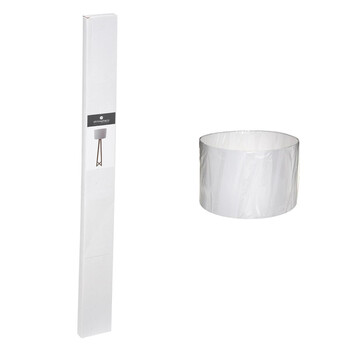 Atmosphera Επιδαπέδιο Φωτιστικό Μίνιμαλ από Ξύλο Πεύκου με Υφασμάτινο Καπέλο, 185εκ. Καλώδιο, 1xE27 Ντουί (Χωρίς Λαμπτήρα) 178923B